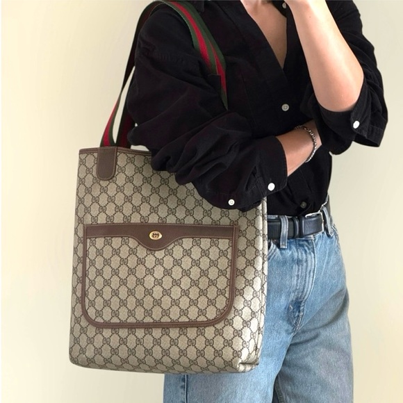 Gucci Handbags - Authentic Gucci brown monogram coated canvas tote bag